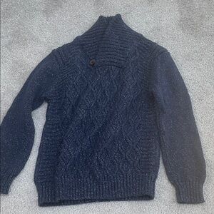 Boys Size 5T Navy Cable Knit Sweater Cat & Jack